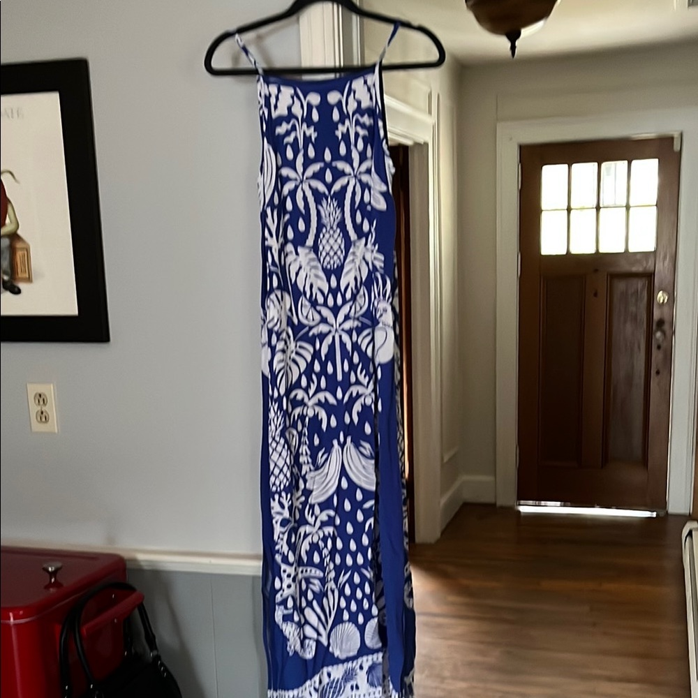 1. State Blue and White Maxi Dress